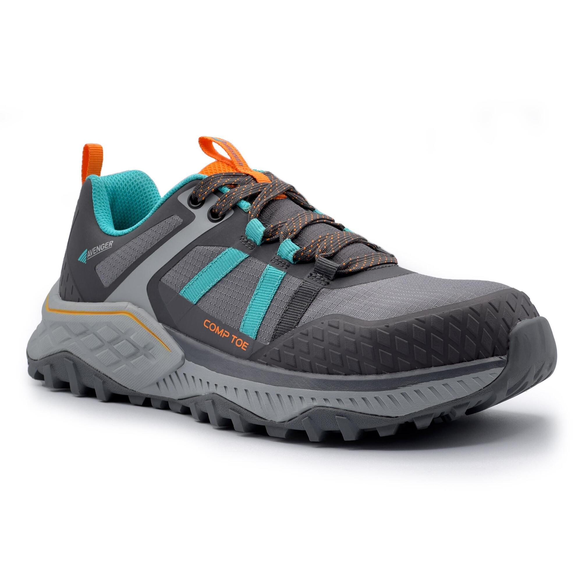Avenger Work Boots AERO TRAIL - Gray / Teal - Women's Shoes